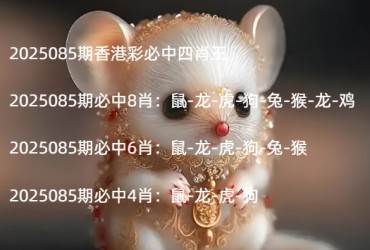 2025085期香港彩必中四肖王