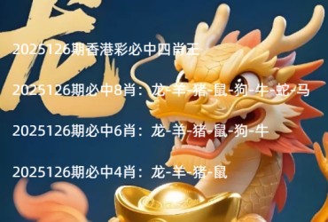 2025126期香港彩必中四肖王
