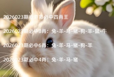 2026023期香港彩必中四肖王