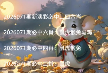 2026071期新澳彩必中二四六肖