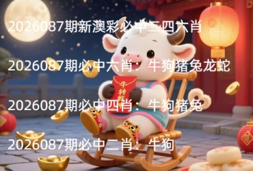 2026087期新澳彩必中二四六肖