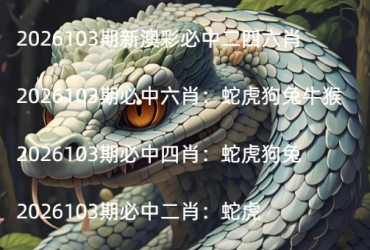 2026103期新澳彩必中二四六肖