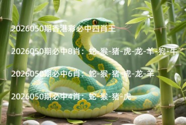2026050期香港彩必中四肖王