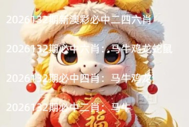 2026132期新澳彩必中二四六肖