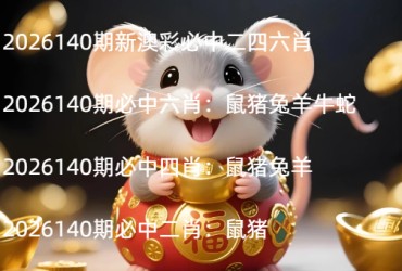 2026139期新澳彩必中二四六肖