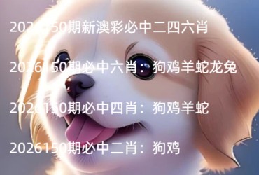 2026150期新澳彩必中二四六肖