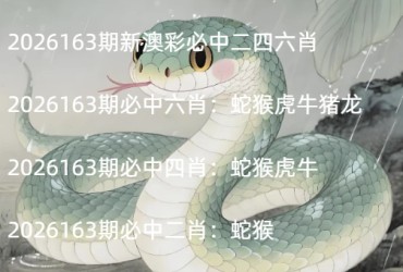 2026163期新澳彩必中二四六肖