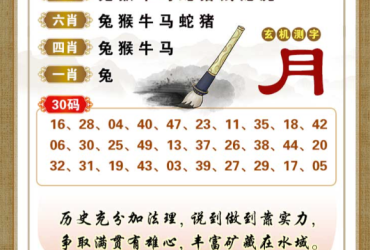 2026084期香港彩九肖30码中特