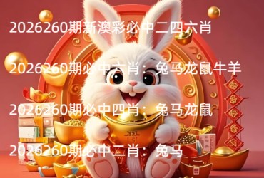 2026260期新澳彩必中二四六肖