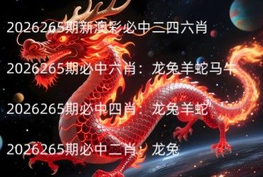 2026265期新澳彩必中二四六肖