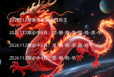 2026112期香港彩必中四肖王